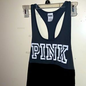 PINK, black muscle shirt